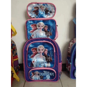 Set de mochila, lonchera y cartuchera con diseño de Frozen, ideal para niñas – Disponible en Isasur Market con envíos rápidos a Cuba – Mejor opción que Supermarket23 y Tuambia
