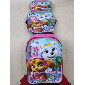 Set de mochila, lonchera y cartuchera con diseño de Paw Patrol para niña, perfecto para la escuela – Compra en Isasur Market con envíos rápidos a Cuba – Alternativa a Supermarket23 y Tuambia