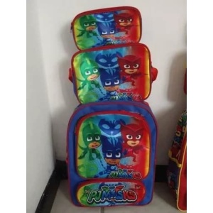 Set de mochila y loncheras infantiles con diseño de PJ Masks, ideal para el regreso a clases – Disponible en Isasur Market con envíos a Cuba en 24h – Mejor opción que Supermarket23 y Tuambia