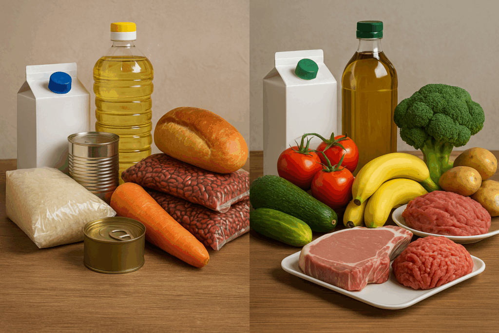 Comparación entre mi ambia envíos a cuba e Isasur Market mostrando calidad, frescura y rapidez en entregas a Cuba