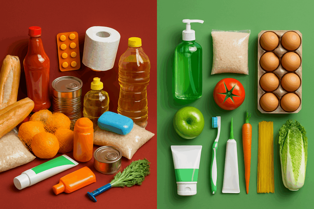 Comparativa visual entre supermarket 23 todos los productos e Isasur Market, resaltando rapidez, frescura y mejor servicio en envíos a Cuba.