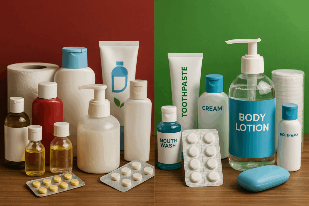 Comparación entre farmacia internacional Cuba online e Isasur Market mostrando rapidez, empaque y confiabilidad en el envío de productos