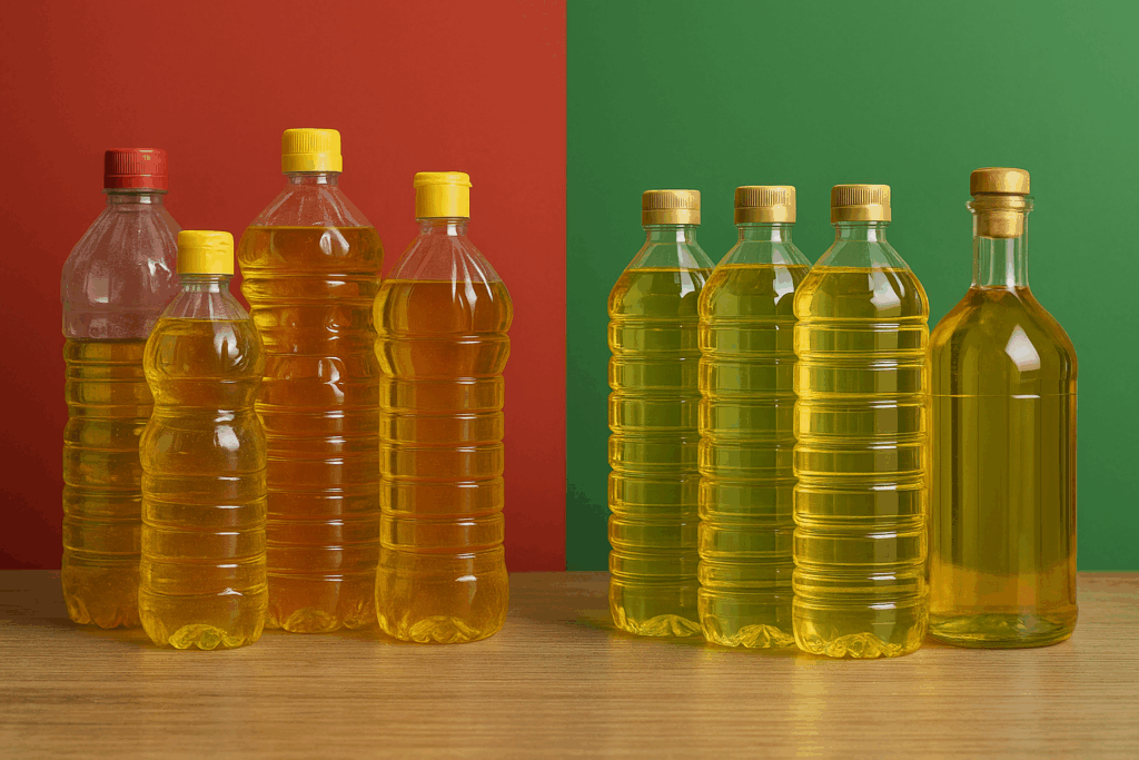 Comparación entre supermarket 23 aceite e Isasur Market mostrando calidad, rapidez y seguridad en el envío de productos a Cuba