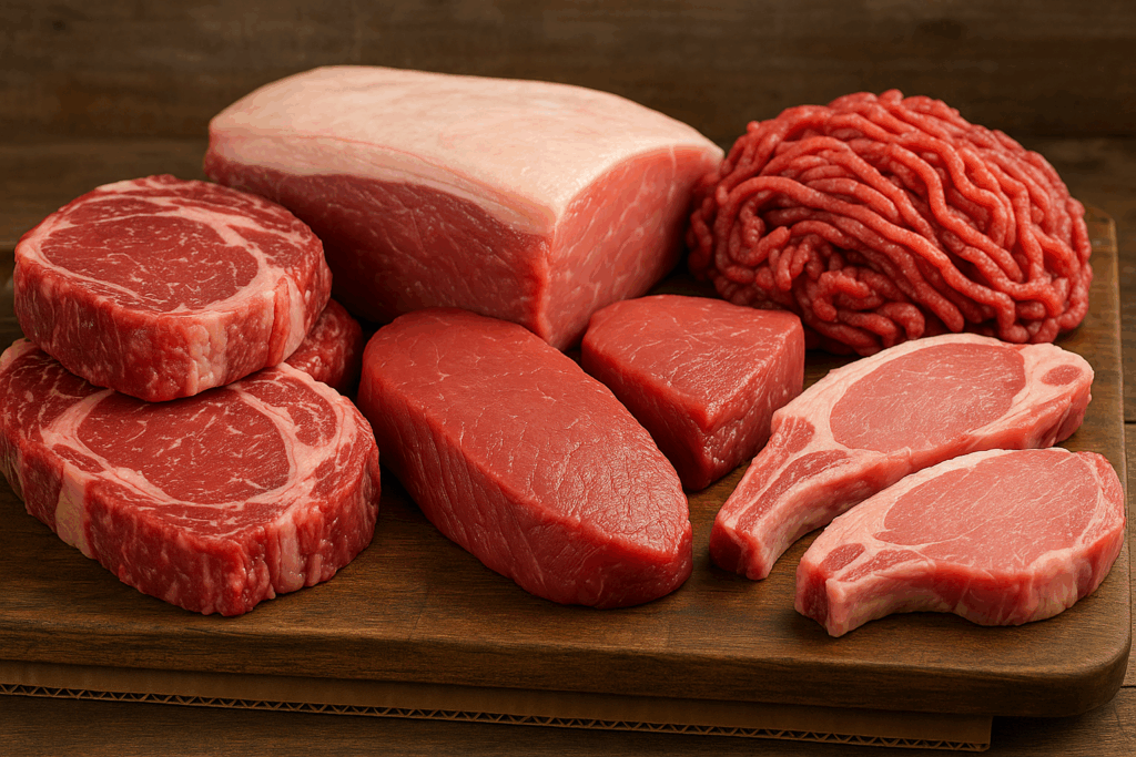 Carne fresca lista para envío de carne a La Habana