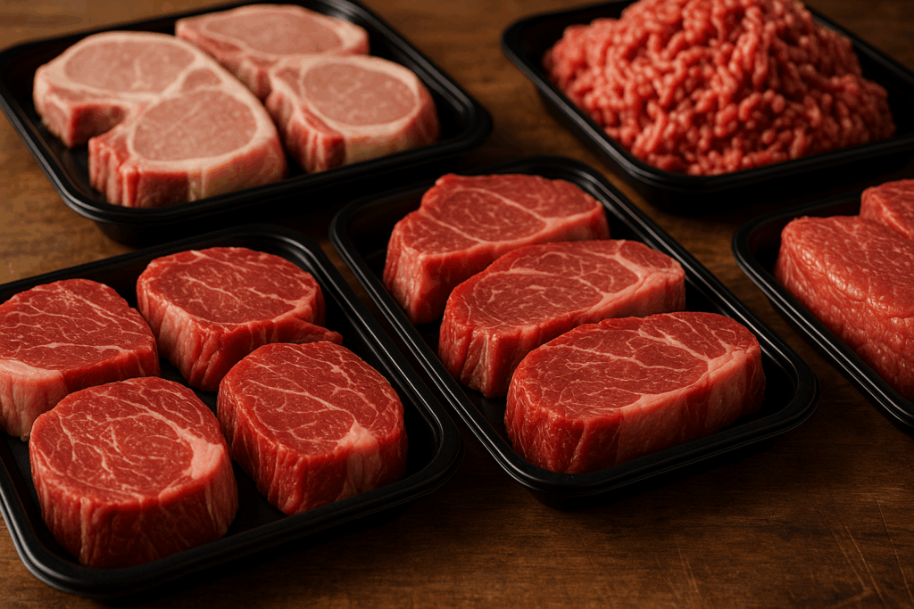 Bandejas de carne empacadas listas para Envío de carne a Matanzas