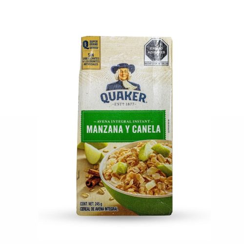 Avena Quaker sabor manzana y canela, deliciosa y nutritiva para el desayuno – Compra en Isasur Market con envíos rápidos a Cuba – Alternativa a Supermarket23 y Tuambia