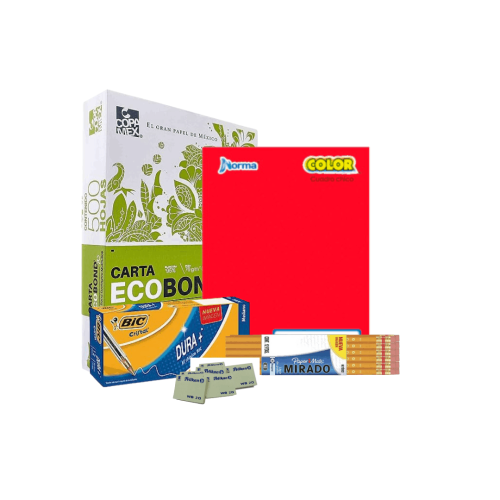 Combo de útiles escolares con papel bond, cuadernos, lápices, bolígrafos y borradores – Envíos rápidos a Cuba con Isasur Market – Alternativa a Supermarket23 y Tuambia (tuambia.com)